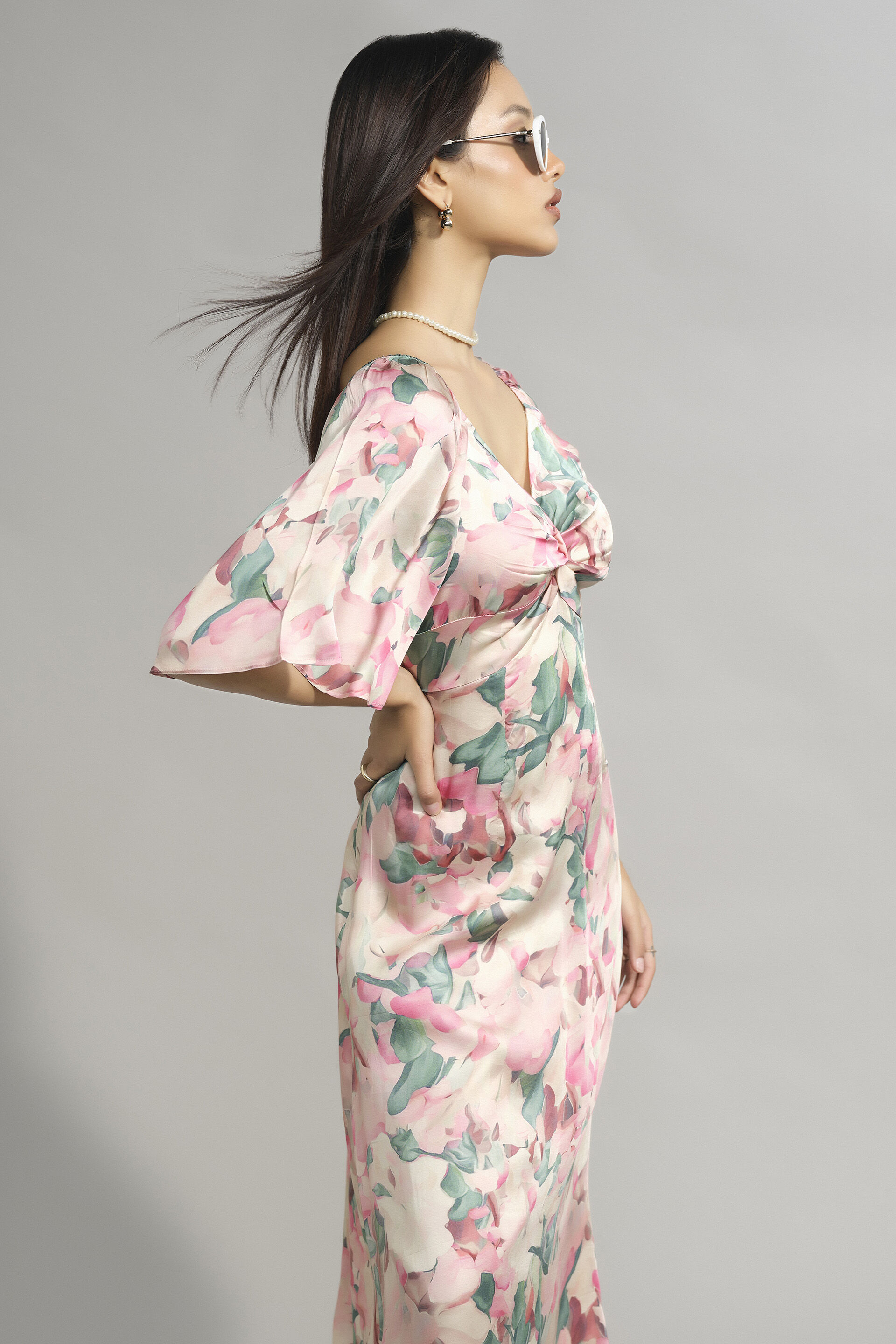 Larger Than Life Floral Dress, Multi Color, image 4